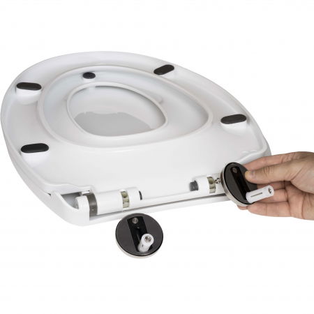 Capac WC ZAFIT® cu reductor si inchidere lenta Soft Close, 2 in 1 Adulti si Copii, Universal, compatibil cu toate vasele de toaleta [4]