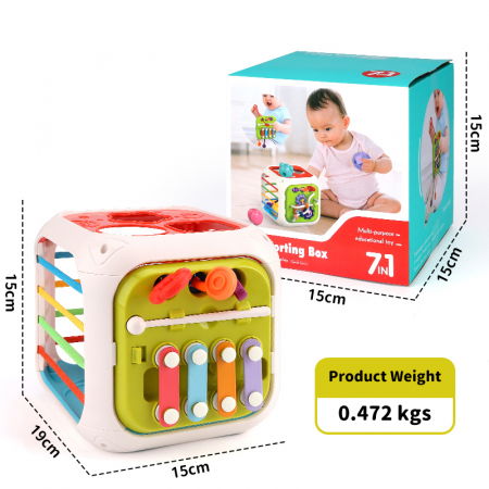 Jucarie interactiva FiGGA®, educativa si senzoriala Montessori, pentru bebelusi, copii 1/2/3 ani, fete si baieti [5]