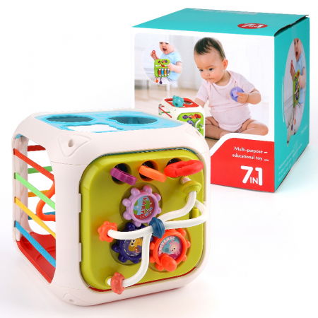 Jucarie interactiva FiGGA®, educativa si senzoriala Montessori, pentru bebelusi, copii 1/2/3 ani, fete si baieti [8]