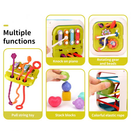 Jucarie interactiva FiGGA®, educativa si senzoriala Montessori, pentru bebelusi, copii 1/2/3 ani, fete si baieti [2]