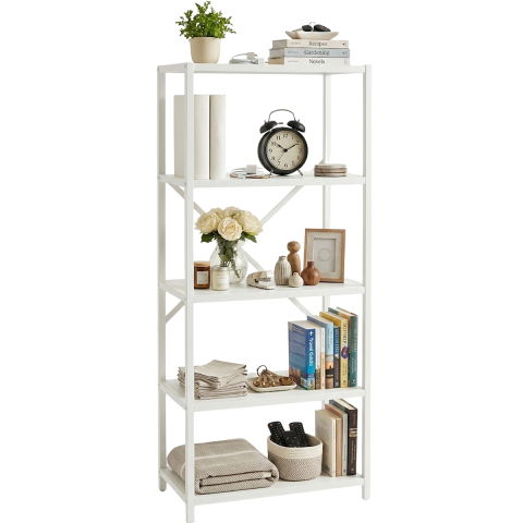 Dulapuri depozitare - Dulap cu 5 rafturi depozitare, dulap alb organizare, biblioteca living si dormitor, raft carti, rafturi depozitare baie bucatarie hol, dulap incaltaminte, dulap haine, dulap depozitare multifunctional