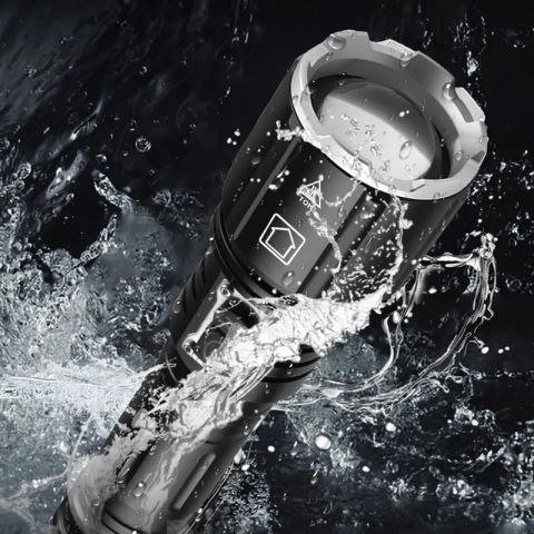 Lanterna puternica profesionala FiGGA®, LED XHP-160, 48000 lumeni, acumulator 26650 Li,  Cablu de incarcare [4]