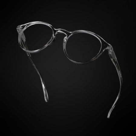 Ochelari protectie calculator ZAFIT™, ecran telefon, tableta, laptop, televizor, gaming, Anti-lumina albastra, Anti-reflexie, Unisex, model rotund, culoare Transparent [3]