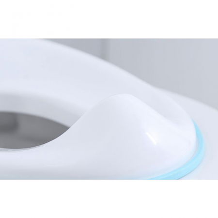 Reductor WC ZAFIT® - Portabil, capac toaleta copii, colac suprafata de siguranta antialunecare, antiderapant, Alb/Albastru [6]