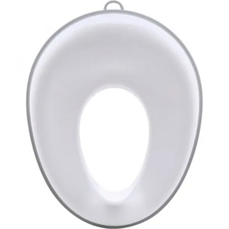 Reductor WC ZAFIT® - Portabil, capac toaleta copii, colac suprafata de siguranta antialunecare, antiderapant, Alb/Gri [2]