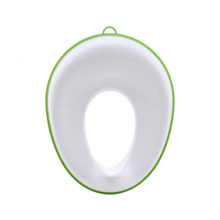 Reductor WC ZAFIT® - Portabil, capac toaleta copii, colac suprafata de siguranta antialunecare, antiderapant, Alb/Verde [2]
