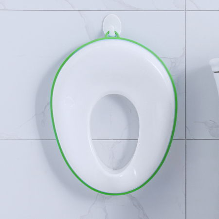 Reductor WC ZAFIT® - Portabil, capac toaleta copii, colac suprafata de siguranta antialunecare, antiderapant, Alb/Verde [1]