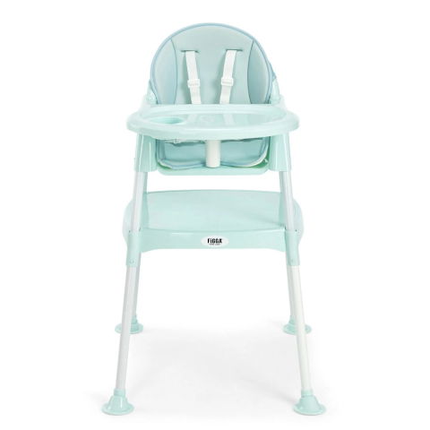 Scaun de masa bebe FiGGA® HighChair 3 in 1, Varsta 6-72 luni, Verde Menta [1]