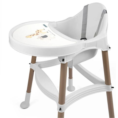 Scaun de masa bebe FiGGA® HighChair, Varsta 6-48 luni, Alb/Maro [2]