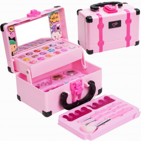 Truse machiaj copii - Trusa machiaj copii FiGGA® 5 ani+, non toxic, solubil in apa, 33 de elemente