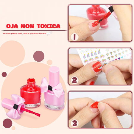 Trusa machiaj copii FiGGA® 5 ani+, non toxic, solubil in apa, 33 de elemente [5]