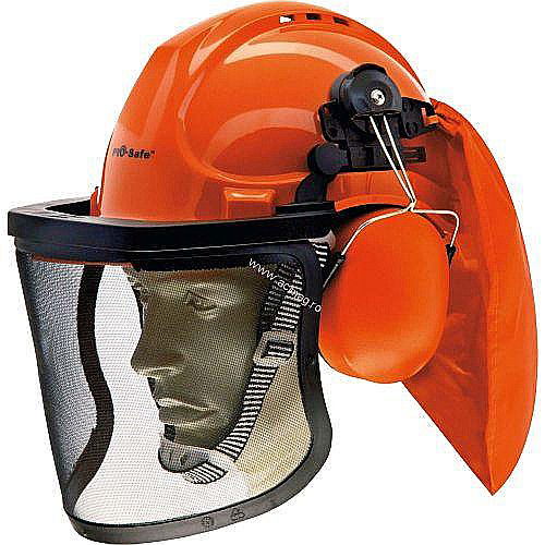 Casca de protectie cu viziera si antifoane [1]