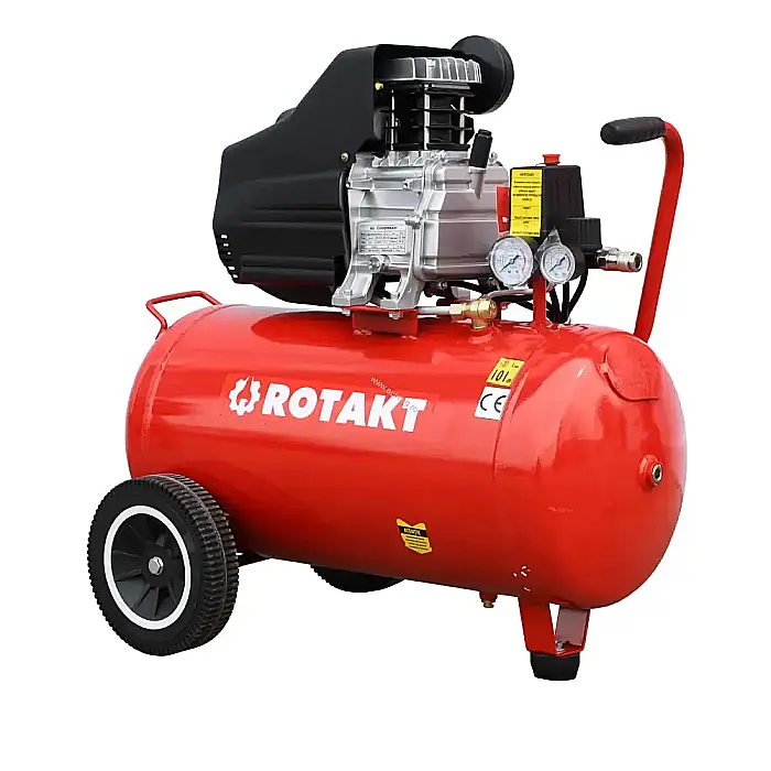 Compresor cu piston Rotakt ROCP-50-8, Aer Refulat 250l/min, 2.5CP, Butelie 50L [1]