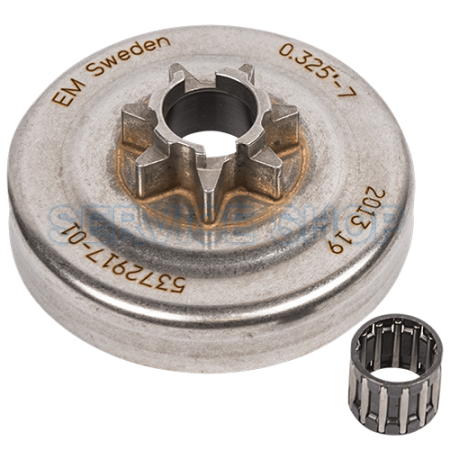 Piese de schimb - Carcasa ambreiaj drujba Husqvarna  (455, 460) .325"x7T - cu Pinion