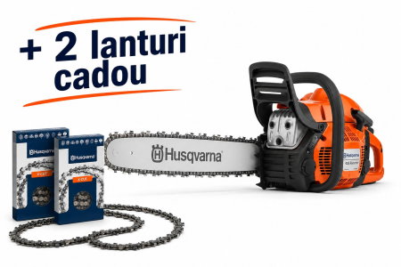 Produse - Motoferastrau Husqvarna 455 Rancher + 2lanturi cadou