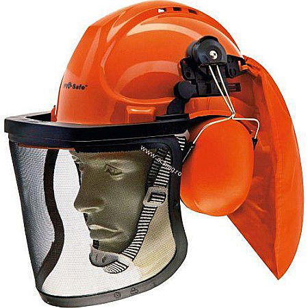 Produse - Casca de protectie cu viziera si antifoane