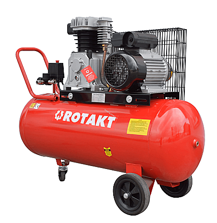 Produse - Compresor Cu Piston Rotakt ROCP‑100‑10, Putere 2.2 kW, Presiune 10 bar, Debit 250 l/min, Capacitate 100