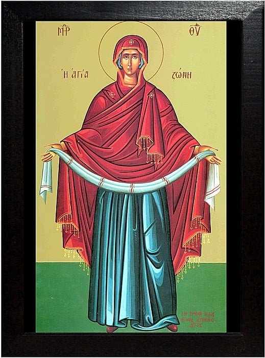 Braul Maicii Domnului, asezarea in racla [2]