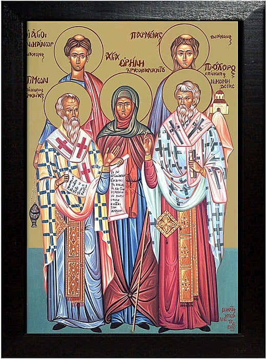 Sfanta Irina, Sfintii PROHOR, NICANOR, TIMON ŞI PARMENA, Sfantul Pavel XEROPOTAMIANUL [2]