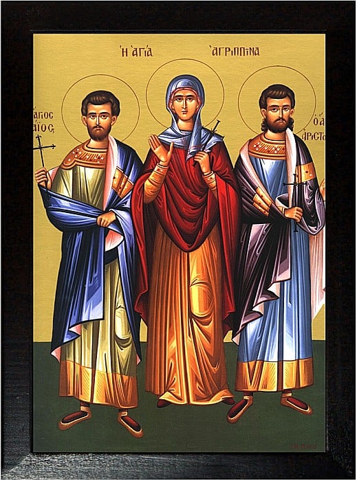 Sfanta Mucenita Agripina, Sfantul Mucenic Gaie, Sfantul Mucenic Aristocle [2]