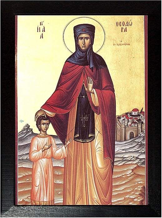 Sfantul Cuvios Eufrosin Bucatarul, Sfanta Teodora din Alexandria, Sfanta Teodora [3]