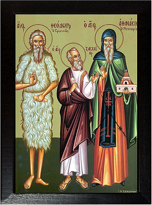 Sfantul Cuvios Teodor Trihina, Sfantul Cuvios Anastasie, Sfantul Apostol Zaheu [2]