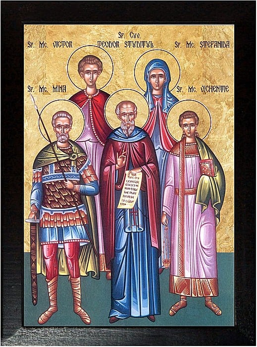 Sfantul Mare Mucenic Mina, Vichentie, Victor, Teodor, Stefanida [2]