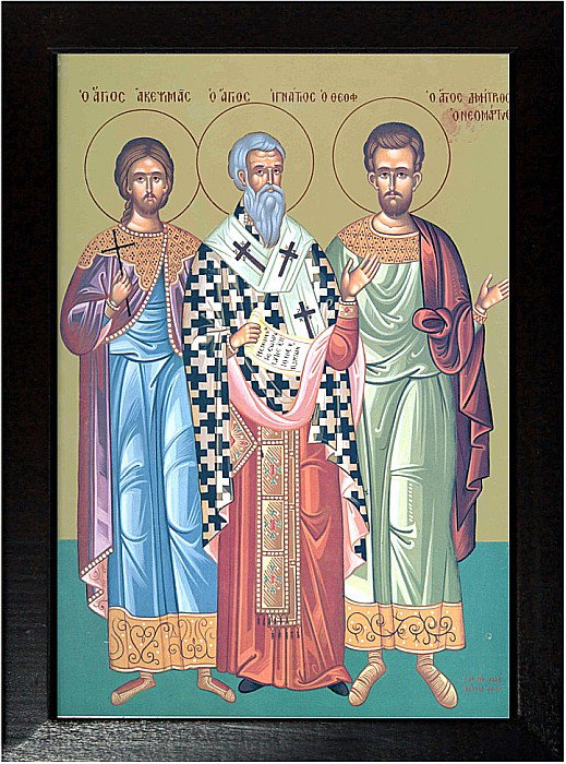 Sfantul Mucenic Dimitrie, Sfantul Cuvios Achepisma, Sfantul Ierarh Ignatie Teoforul [2]