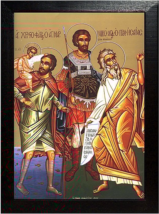 Sfantul Mucenic Nicolae, Sfantul Mucenic Hristofor, Sfantul Prooroc Isaia [5]