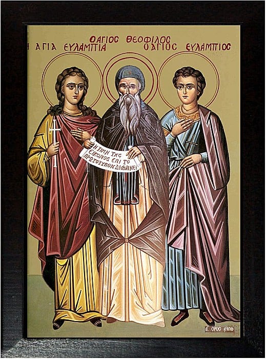 Sfantul Teofil Marturisitorul, Sfintii Mucenici Evlampie si Evlampia [2]