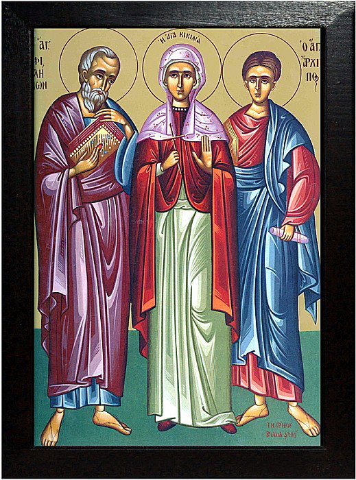 Sfintii Apostoli Filimon si Arhip, Sfanta Mucenita Cecilia [2]