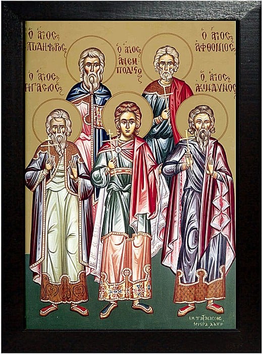 Sfinţii Mucenici Achindin, Pigasie, Anempodist, Elpidifor, Aftonie [2]