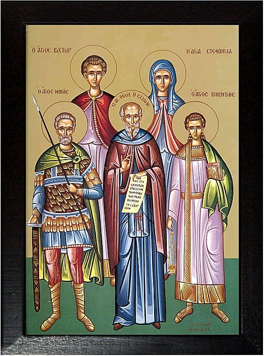 Sfintii Vichentie, Victor, Teodor, Stefanida si Mina [2]