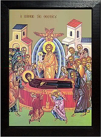 Icoane Maica Domnului - Adormirea Maicii Domnului model Athos