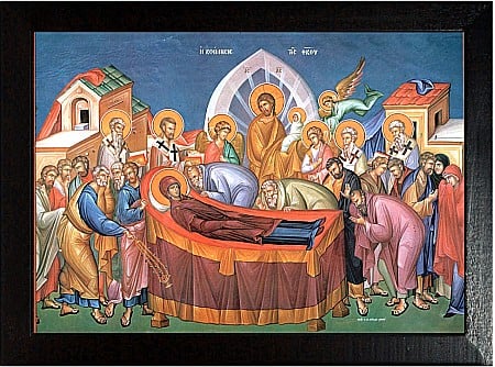 Icoane Maica Domnului - Adormirea Preasfintei Născătoare de Dumnezeu şi pururea Fecioarei Maria