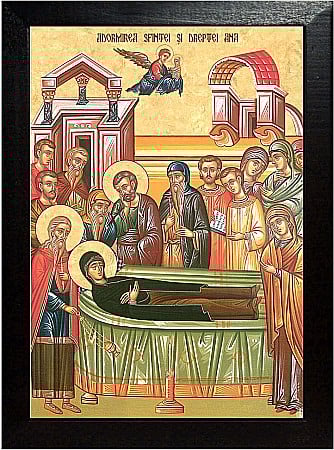 Icoane Iulie - Adormirea Sfintei Ana, bunica Domnului Iisus Hristos