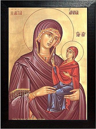 Icoane Iulie - Adormirea Sfintei Ana, mama Preasfintei Nascatoare de Dumnezeu