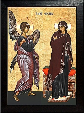 Icoane praznicale - Buna Vestire model bizant