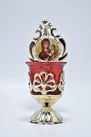 Candela cu Pahar si icoana Maica Domnului sau Iisus Hristos [0]