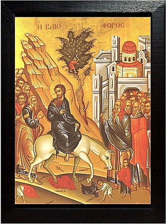 Icoane Iisus Hristos - Duminica Floriilor Intrarea Domnului in Ierusalim