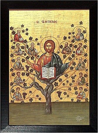 Icoane Iisus Hristos - Iisus Hristos Arborele Vietii, Vita de Vie