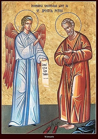 Icoane Ianuarie - Inchinarea cinstitelor lanturi ale Sfantului Apostol Petru