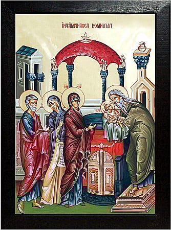 Icoane Iisus Hristos - Intampinarea Domnului, curatirea dupa nastere
