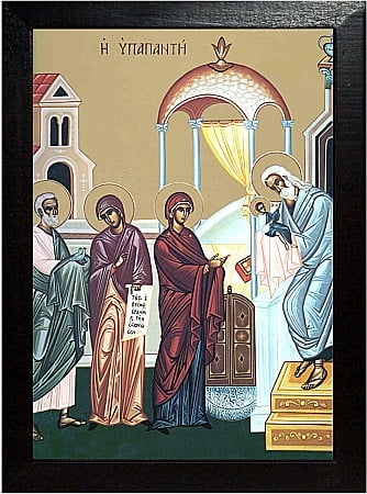 Icoane Iisus Hristos - Intampinarea Domnului model Athos