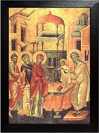 Icoane Iisus Hristos - Intampinarea Domnului model bizantin