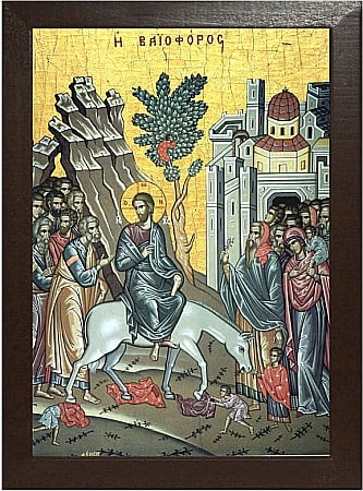 Icoane praznicale - Intrarea Domnului in Ierusalim, Duminica Floriilor