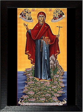Icoane Maica Domnului - Maica Domnului Aparatoarea Sfantului Munte Athos