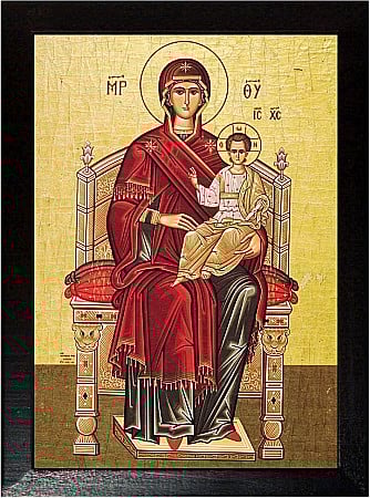 Icoane Maica Domnului - Maica Domnului pe Tronul Imparatesc