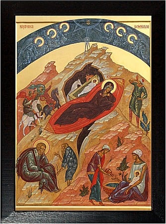 Icoane Iisus Hristos - Nasterea Domnului, Craciunul, model bizantin