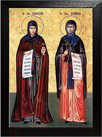 Icoane Martie - Sfanta Cuvioasa Evdochia, Sfanta Cuvioasa Domnina